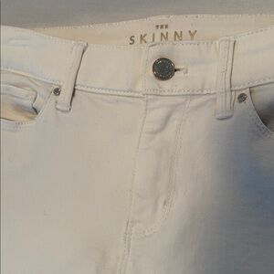 WHBM White the Skinny Jeans size 0